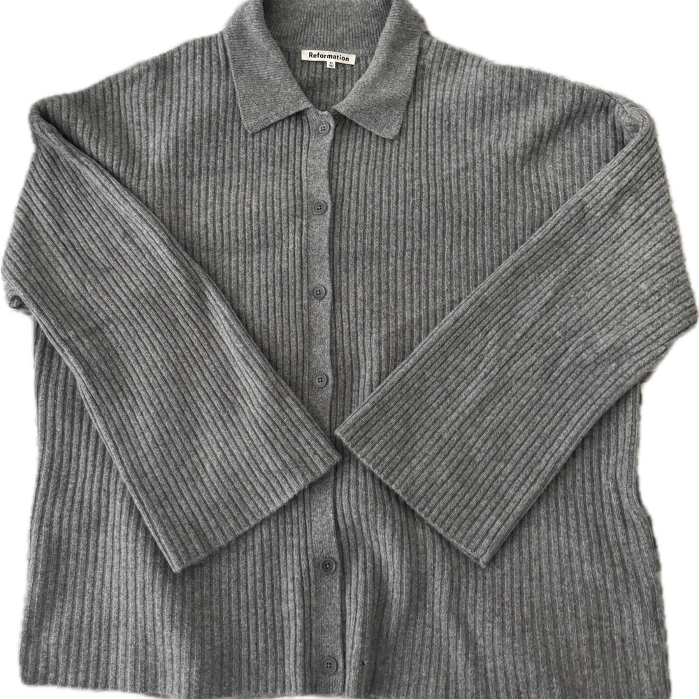 Reformation Fantino Ribbed Cardigan